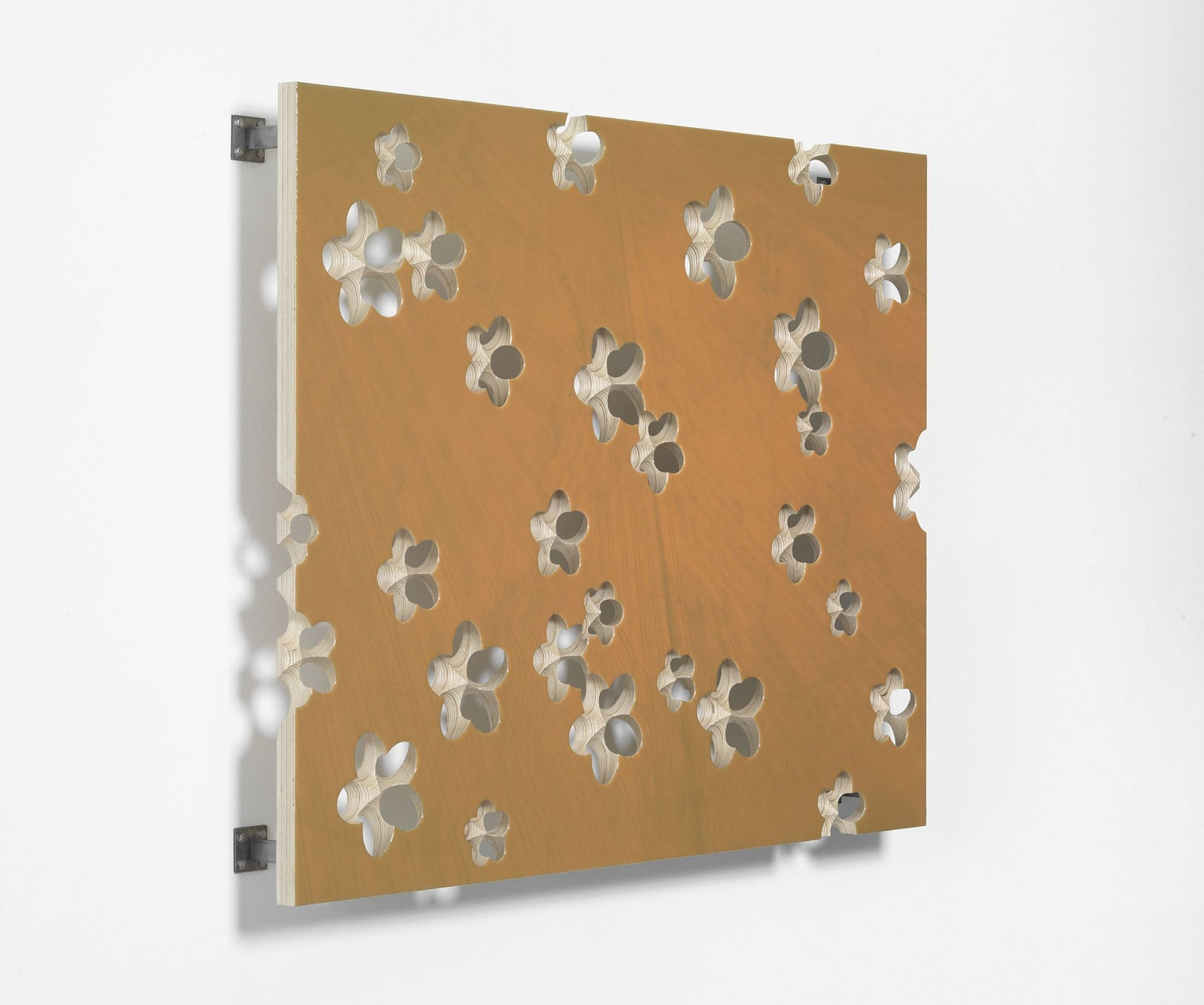 Donald Moffett, Lot 080916 (fallow field, amber), 2016