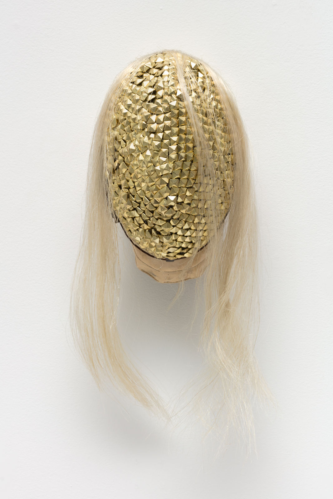 Allison Janae Hamilton, Gold Mask with Pall Mane, 2021