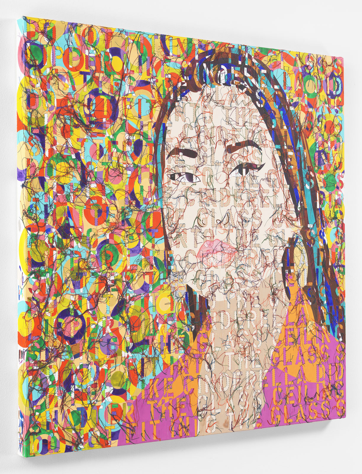 Ghada Amer, Portrait of Elizabeth, 2021