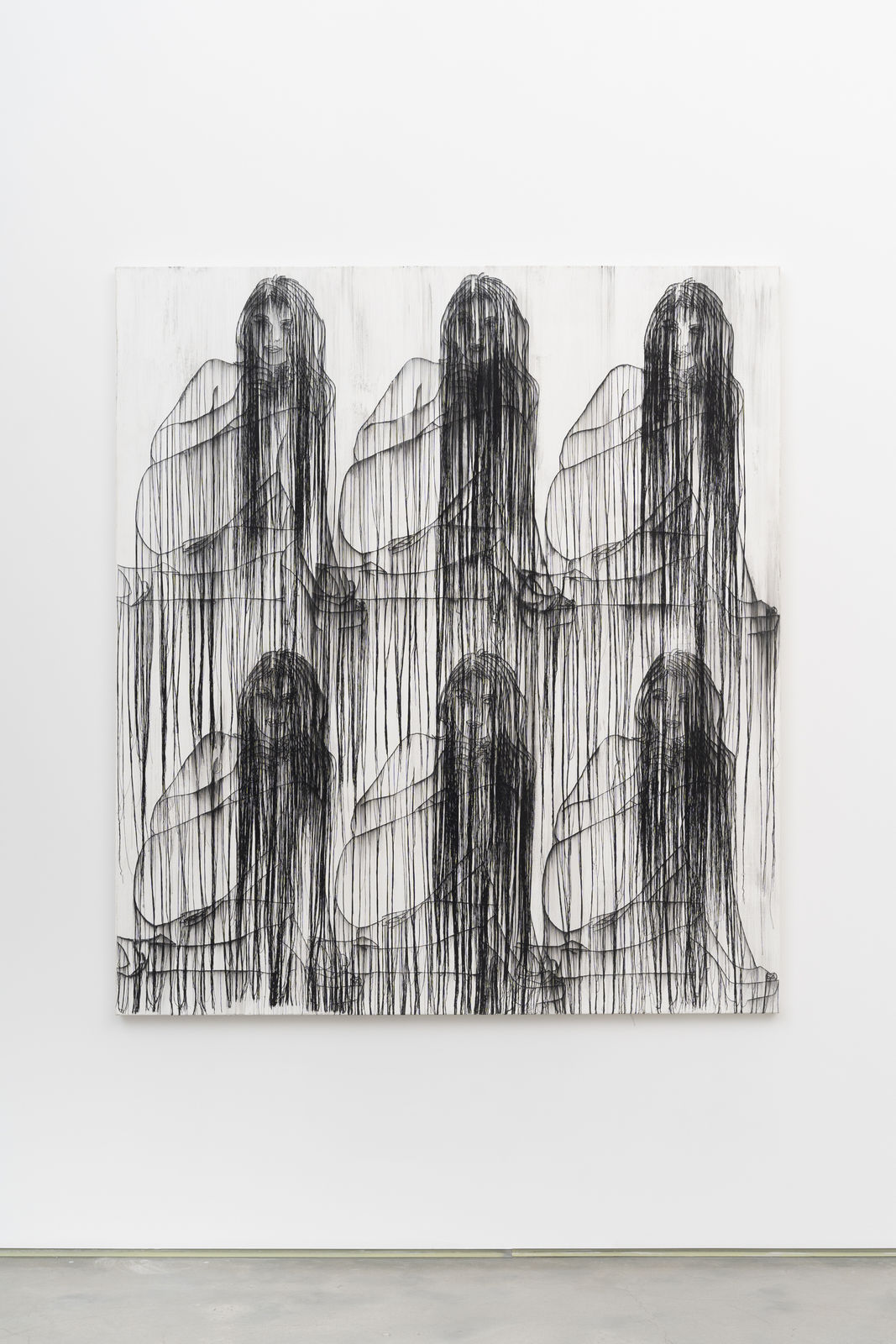 Ghada Amer, Girl with Garden Carnation, 2017