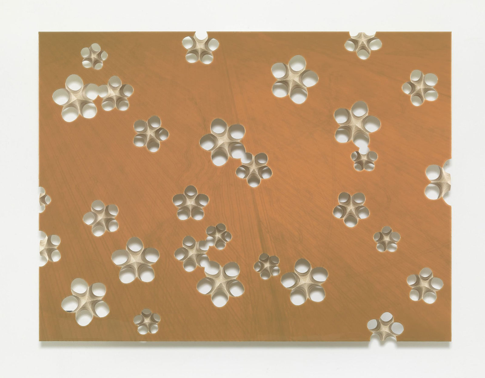 Donald Moffett, Lot 080916 (fallow field, amber), 2016