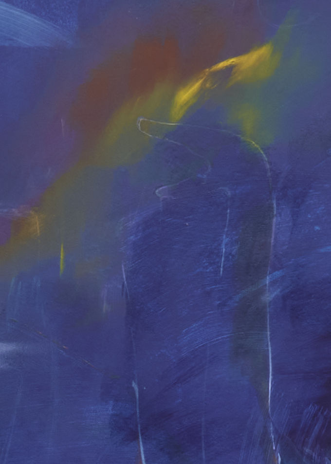 Kwamé Azure Gomez, Back water Blue New moon (after Dianne), 2025