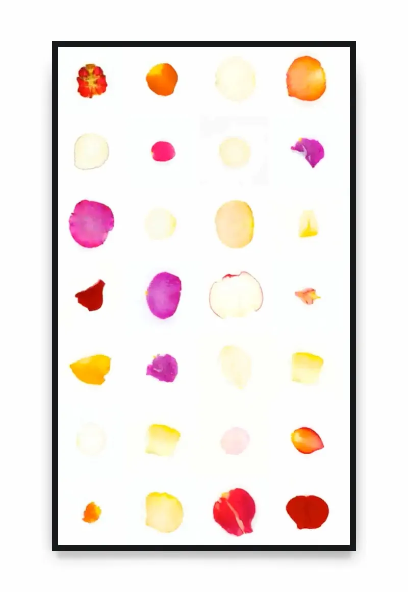 Sarah Meyohas, Infinite Petals (1,350 Petals starting from Numeric Seed #208219), 2023