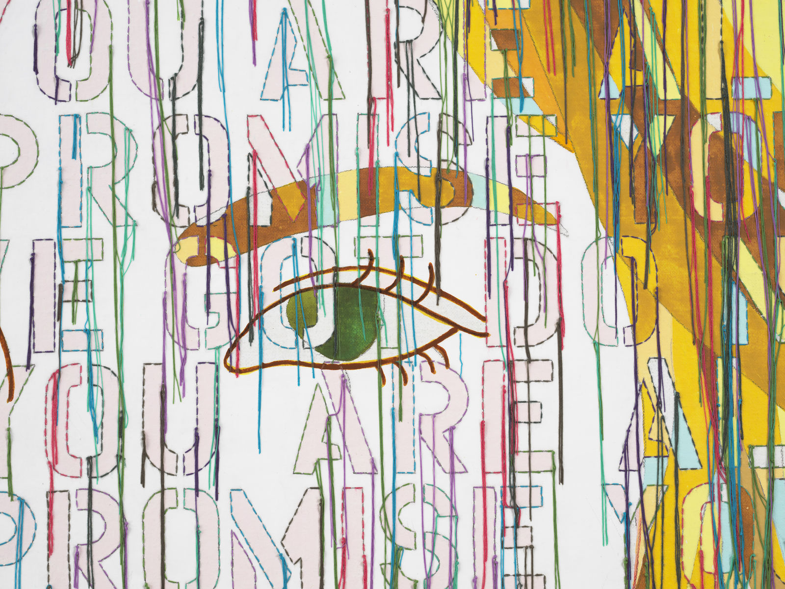 Ghada Amer, Portrait of Maya, 2021