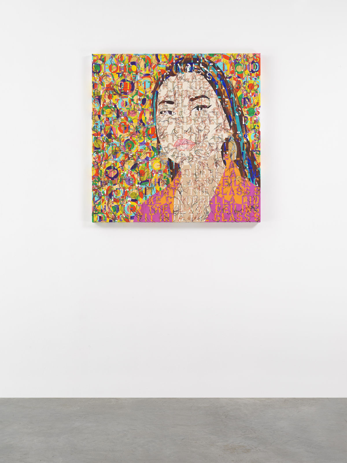 Ghada Amer, Portrait of Elizabeth, 2021