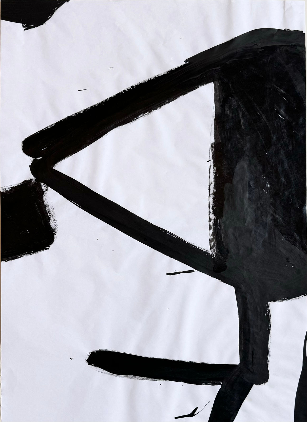 Sarah Boyts Yoder, Black and White Gesture 5, 2024