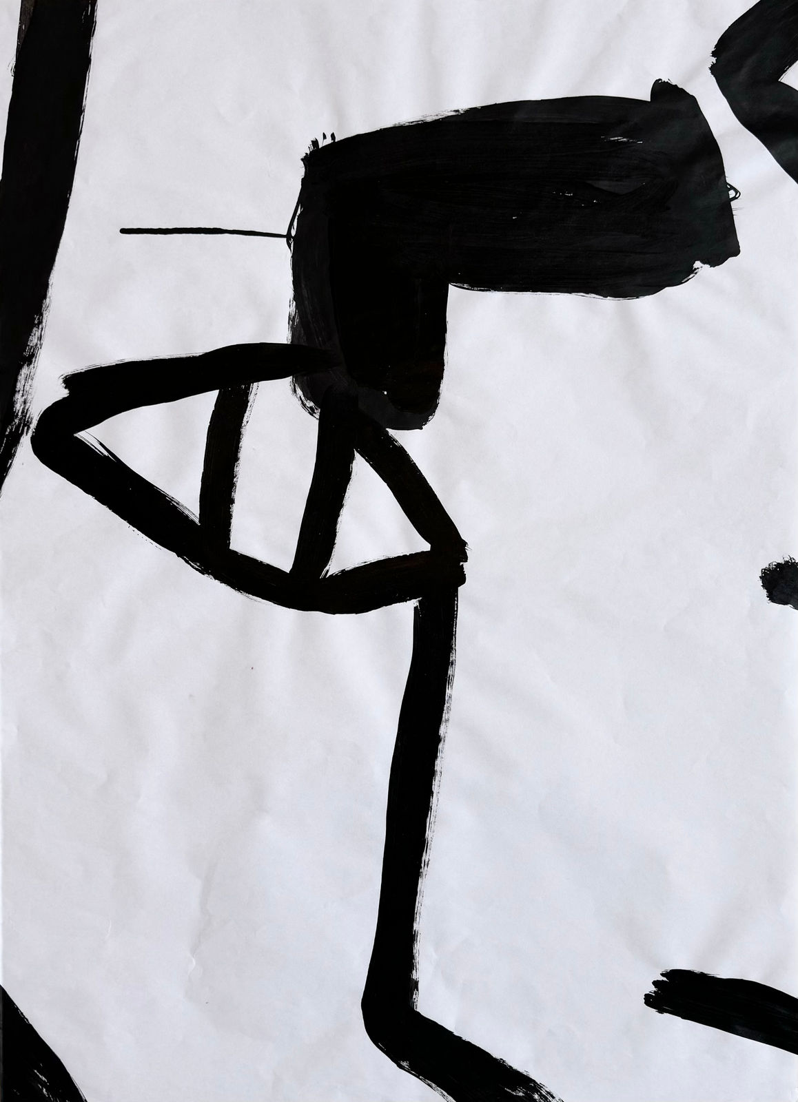 Sarah Boyts Yoder, Black and White Gesture 1 , 2024