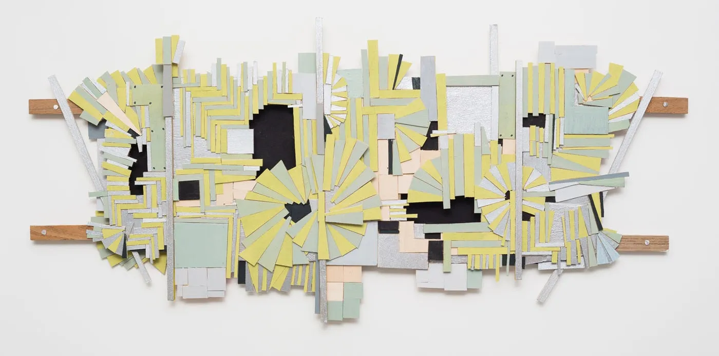 Ruby Palmer, Green and Silver Horizontal, 2016