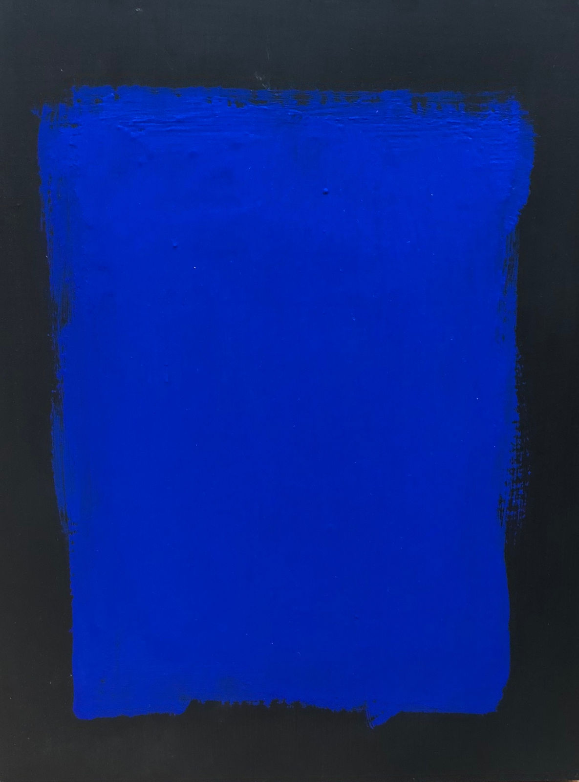 Sanford Bond, Untitled (Black and Blue), 2018