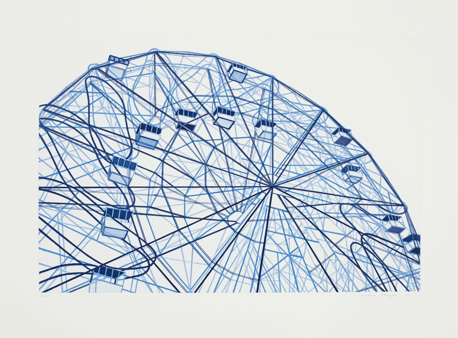 William Steiger, Blue Wonderwheel, 2009