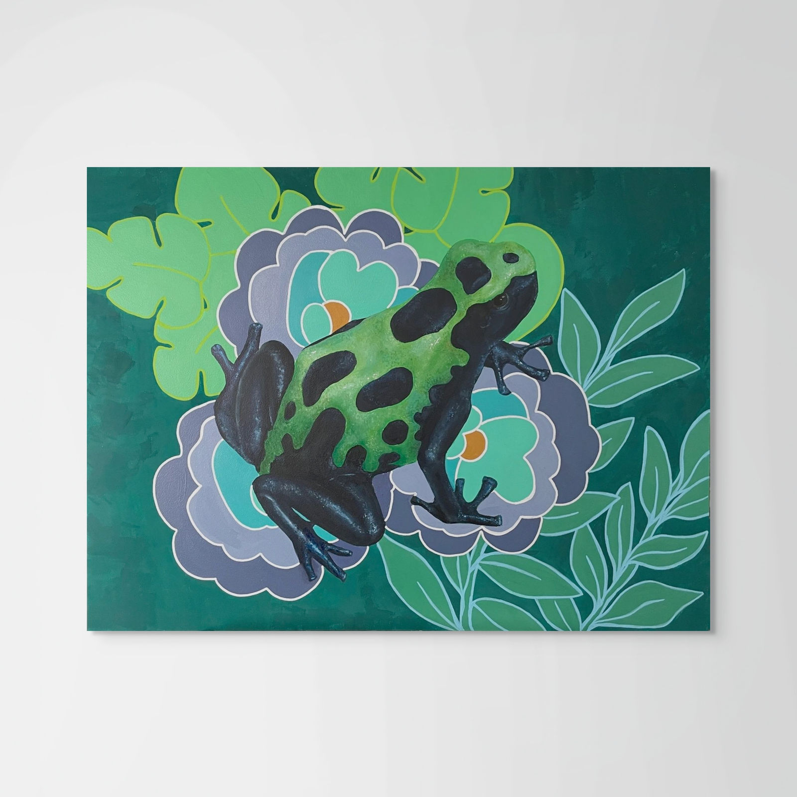 Kiera Nadeau, Frogs + Florals III, 2023