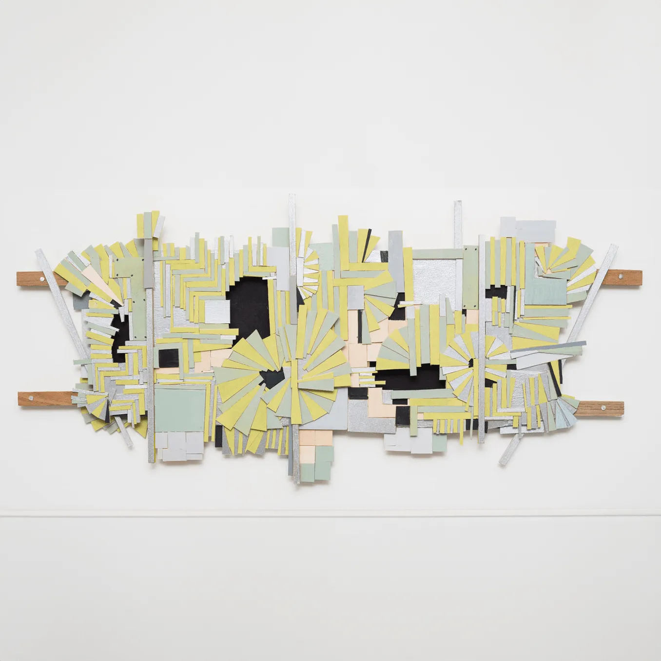 Ruby Palmer, Green and Silver Horizontal, 2016