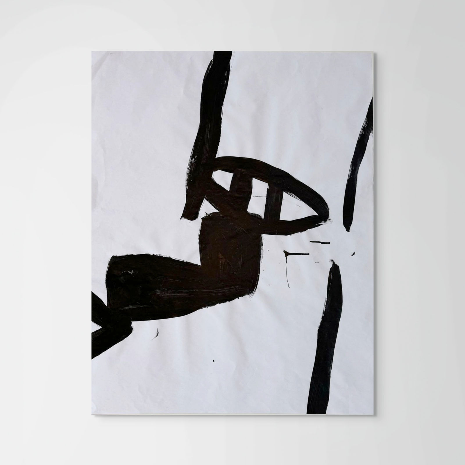 Sarah Boyts Yoder, Black and White Gesture 6, 2024