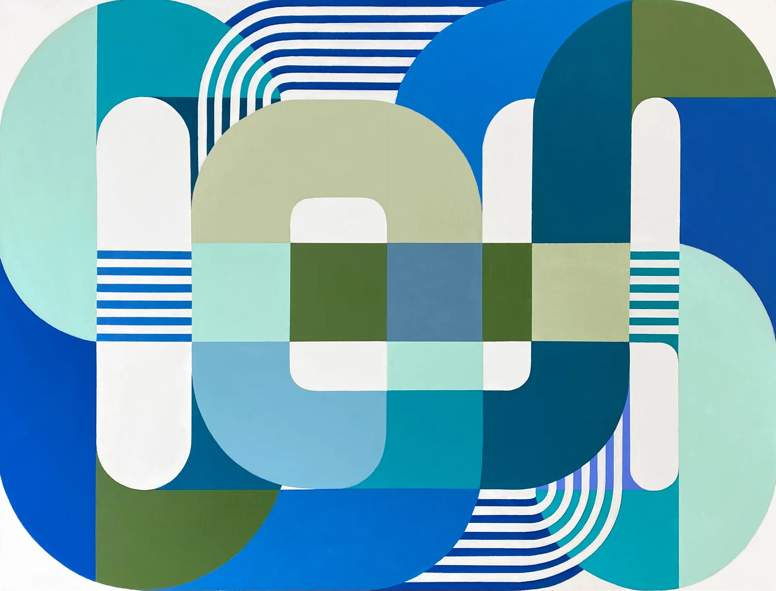 Kazaan Viveiros, Blue Painting, 2023