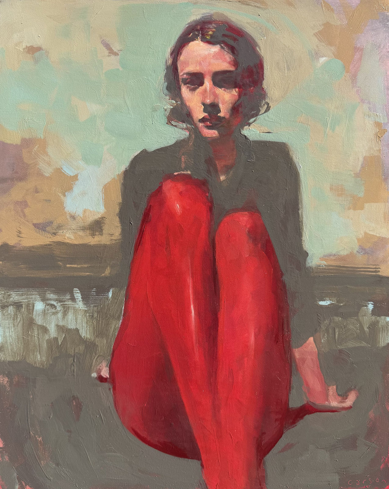 Michael Carson, "Red Stockings", 2026