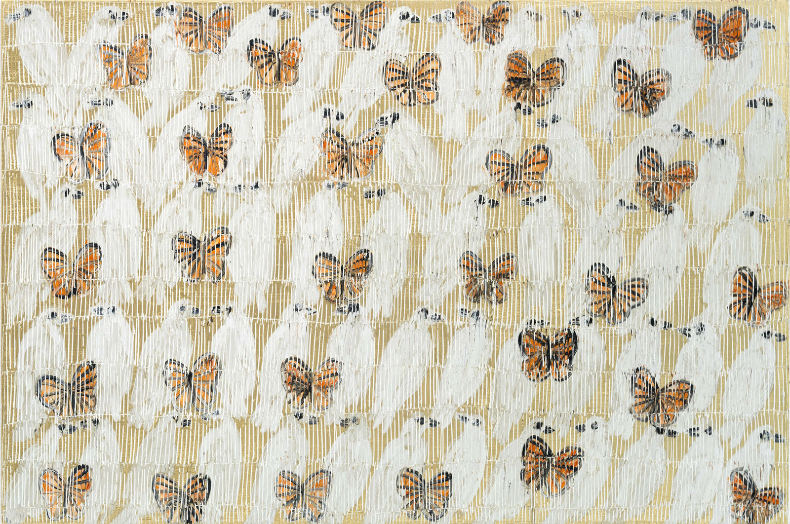 Hunt Slonem, "Peace Plan Abraham Lincoln", 2025