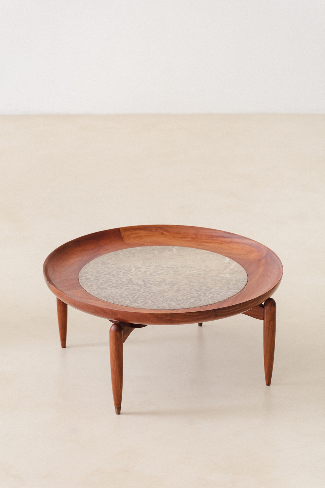 Giuseppe Scapinelli, Round Coffee Table, 1960s