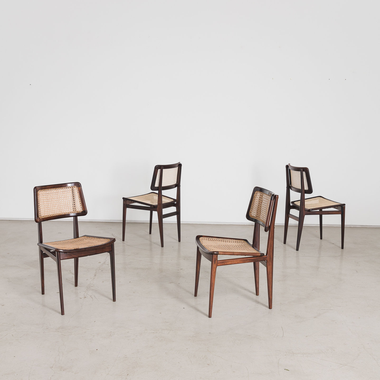 Carlo Hauner and Martin Eisler, Cane Chair (4 units), 1954/1956