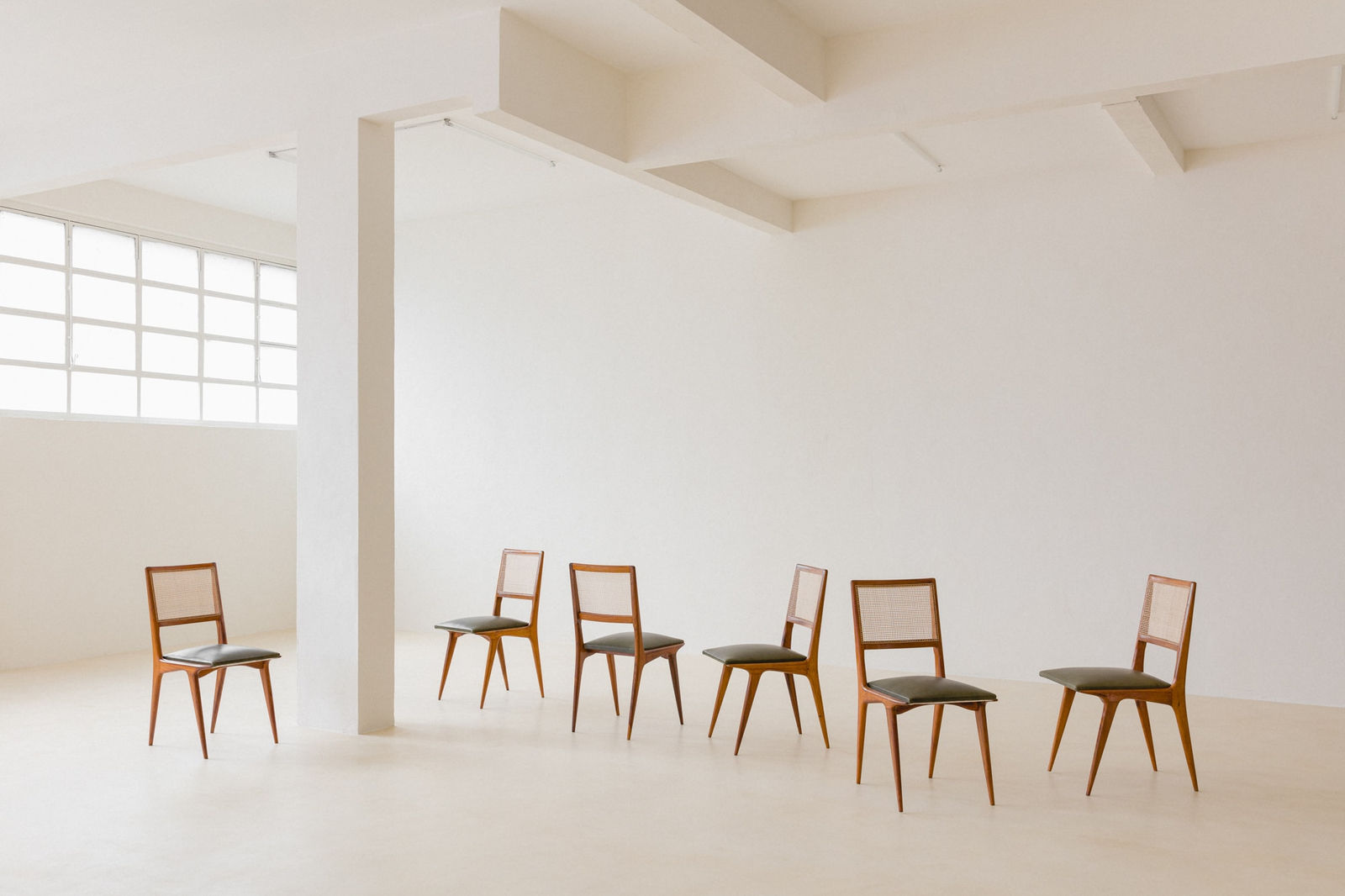 Unknown Artist, Caviuna Chairs (8 chairs), 1950s