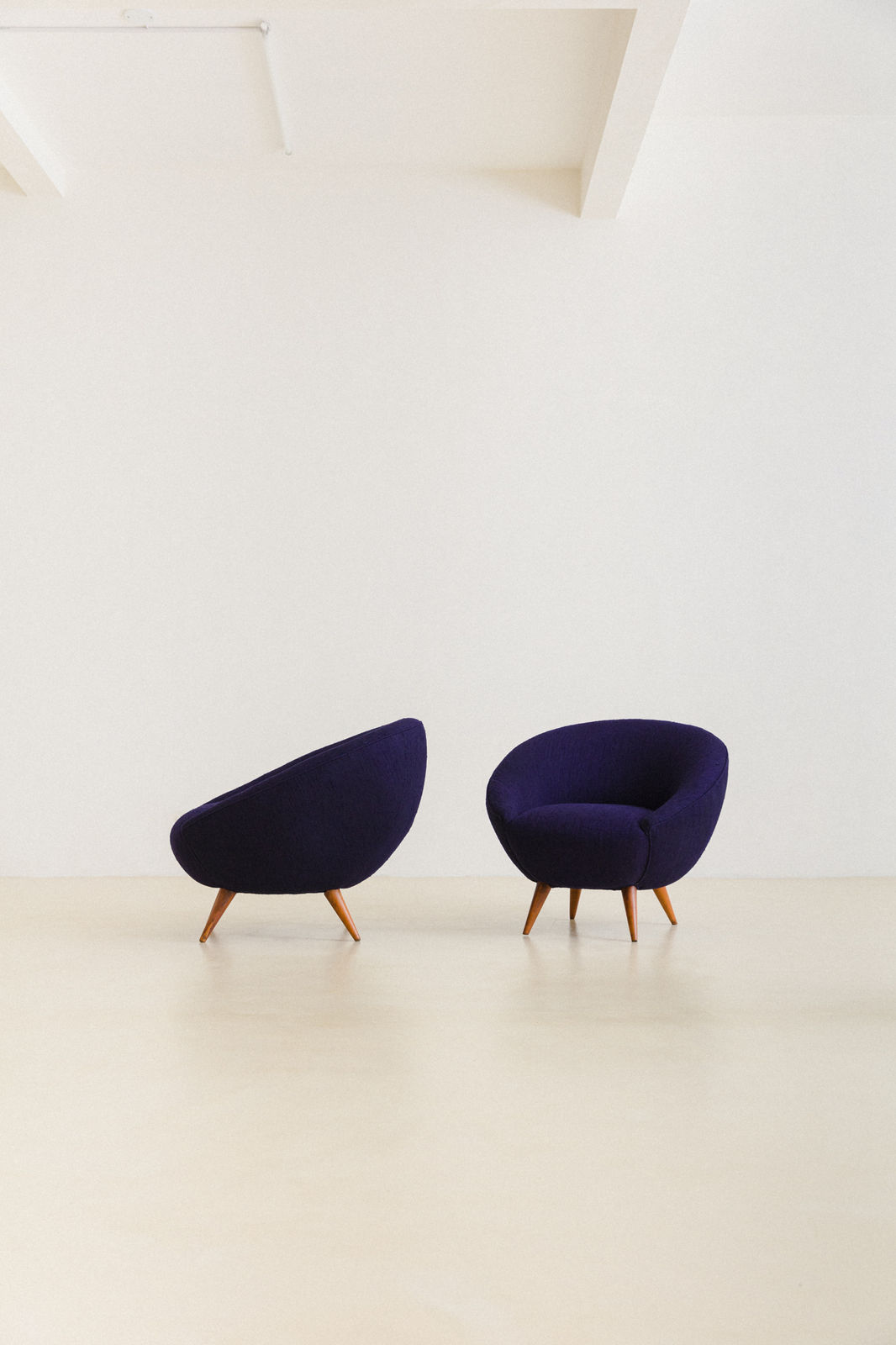 Unknown Artist, Round Armchairs (Pair), 1960s