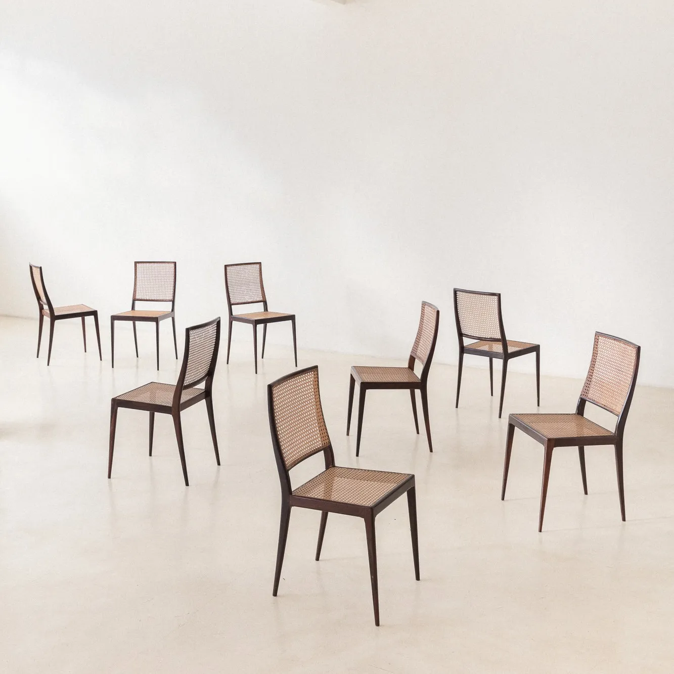 Geraldo de Barros (Unilabor), Unilabor Chair MT552 (8 chairs), c. 1960