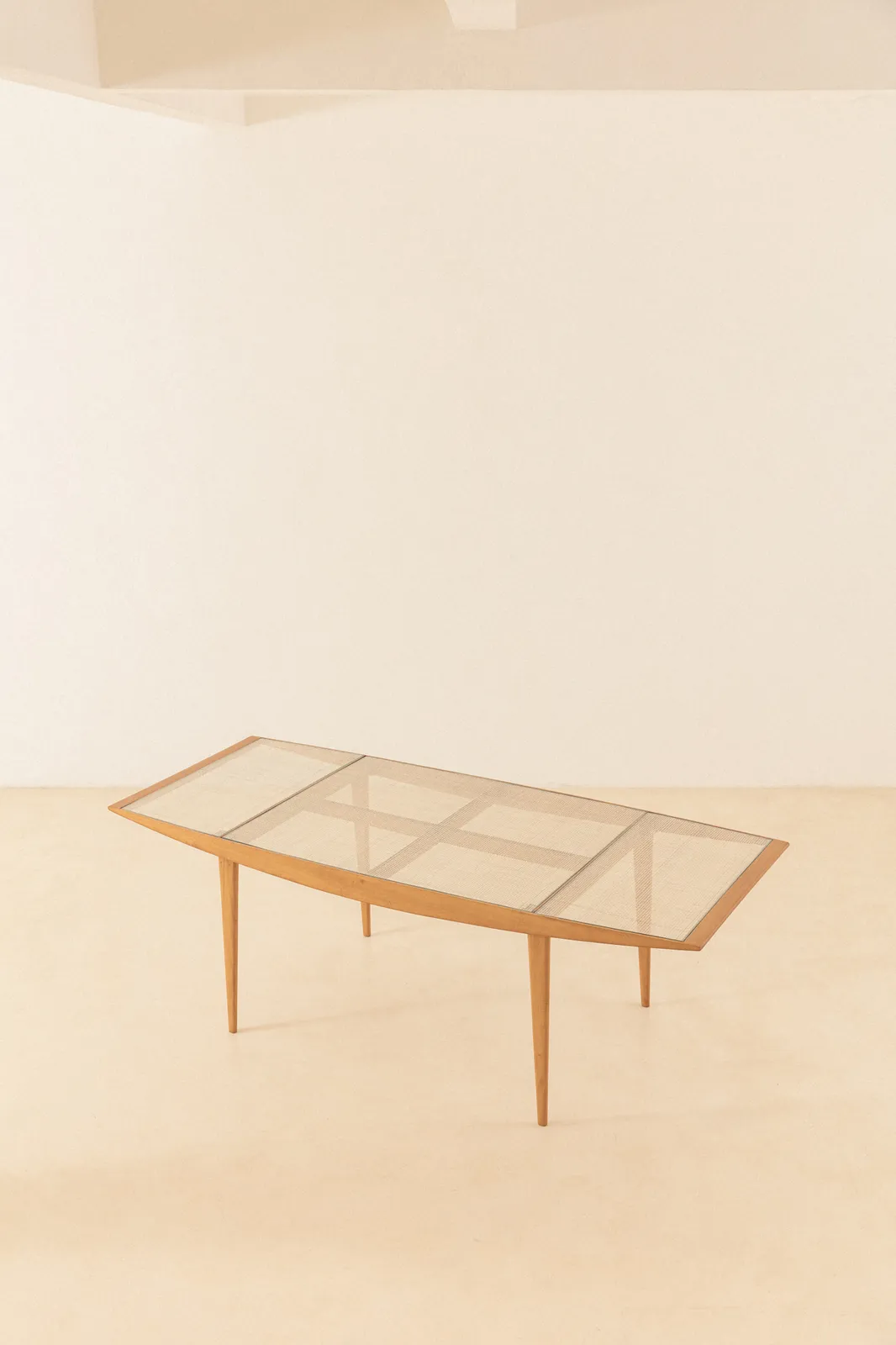 Carlo Hauner and Martin Eisler, Dining Table with Cane Top, 1950s
