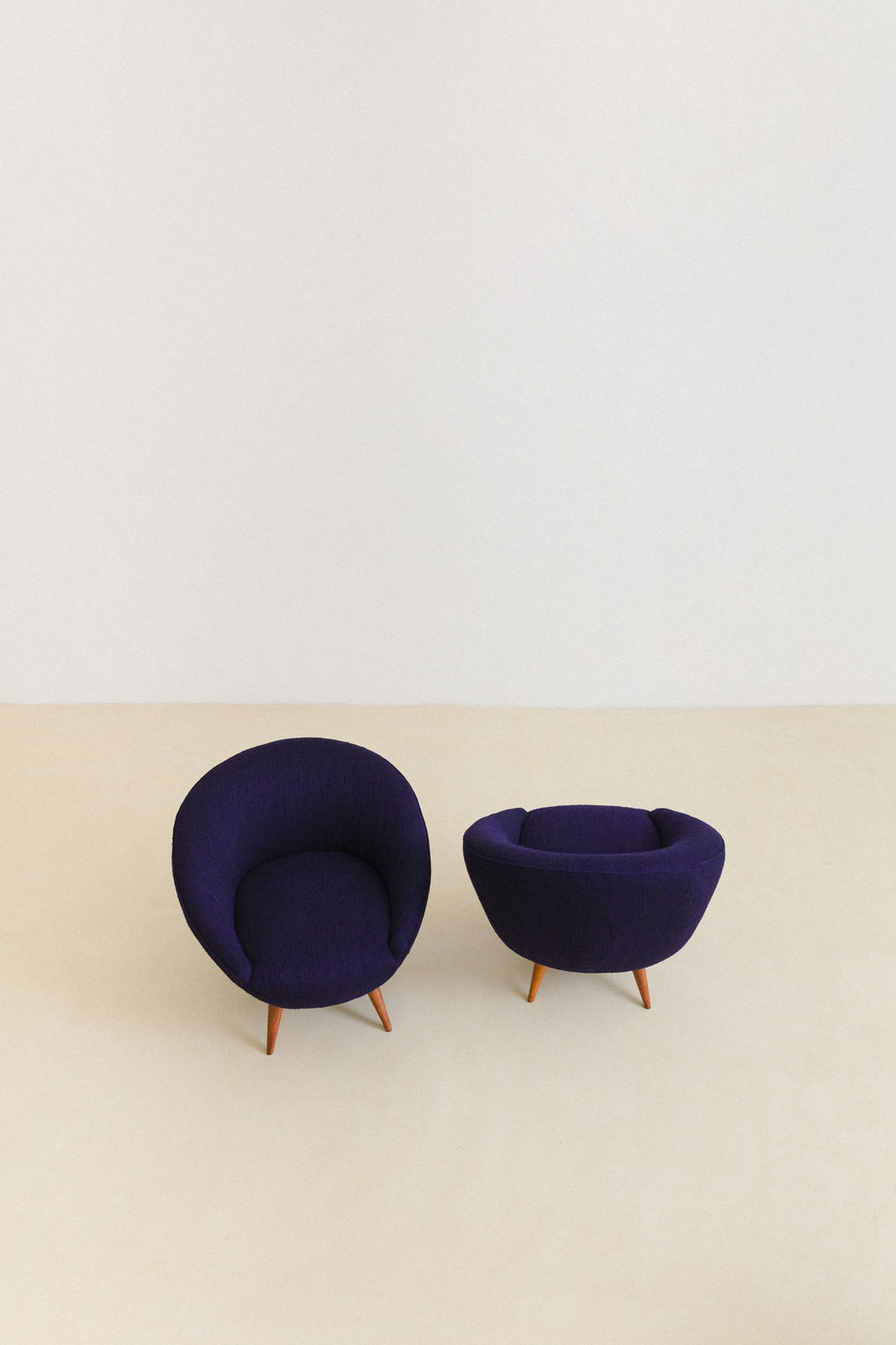 Unknown Artist, Round Armchairs (Pair), 1960s