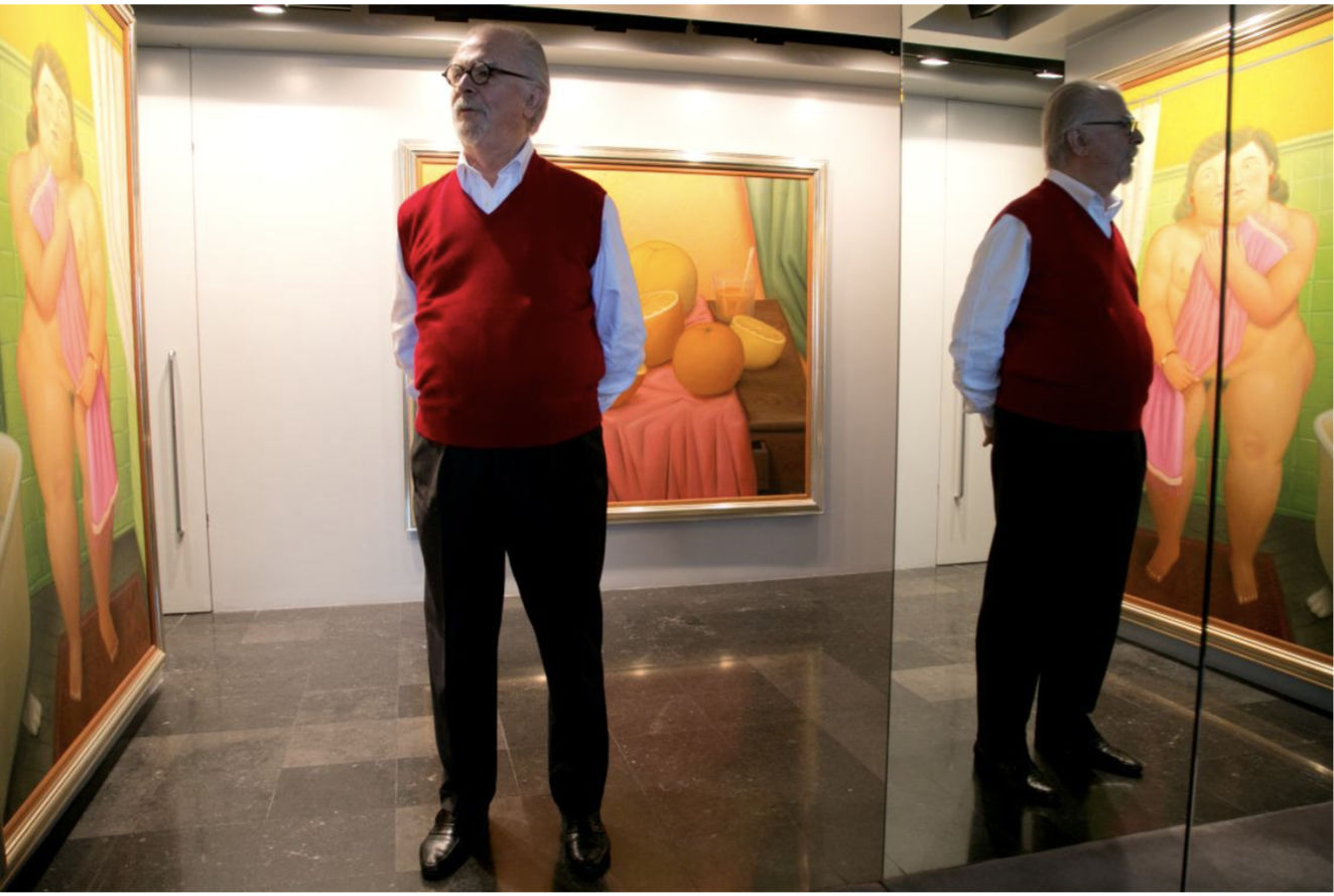 Fernando Botero, Woman in the Bathroom, 2002