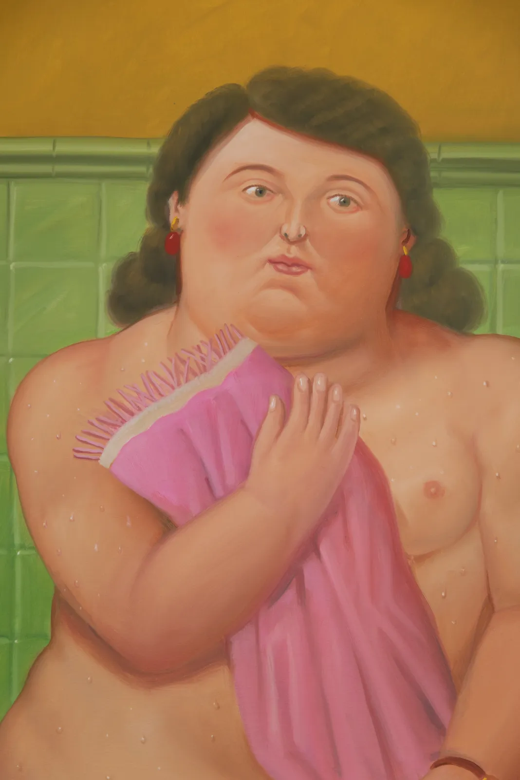Fernando Botero, Woman in the Bathroom, 2002