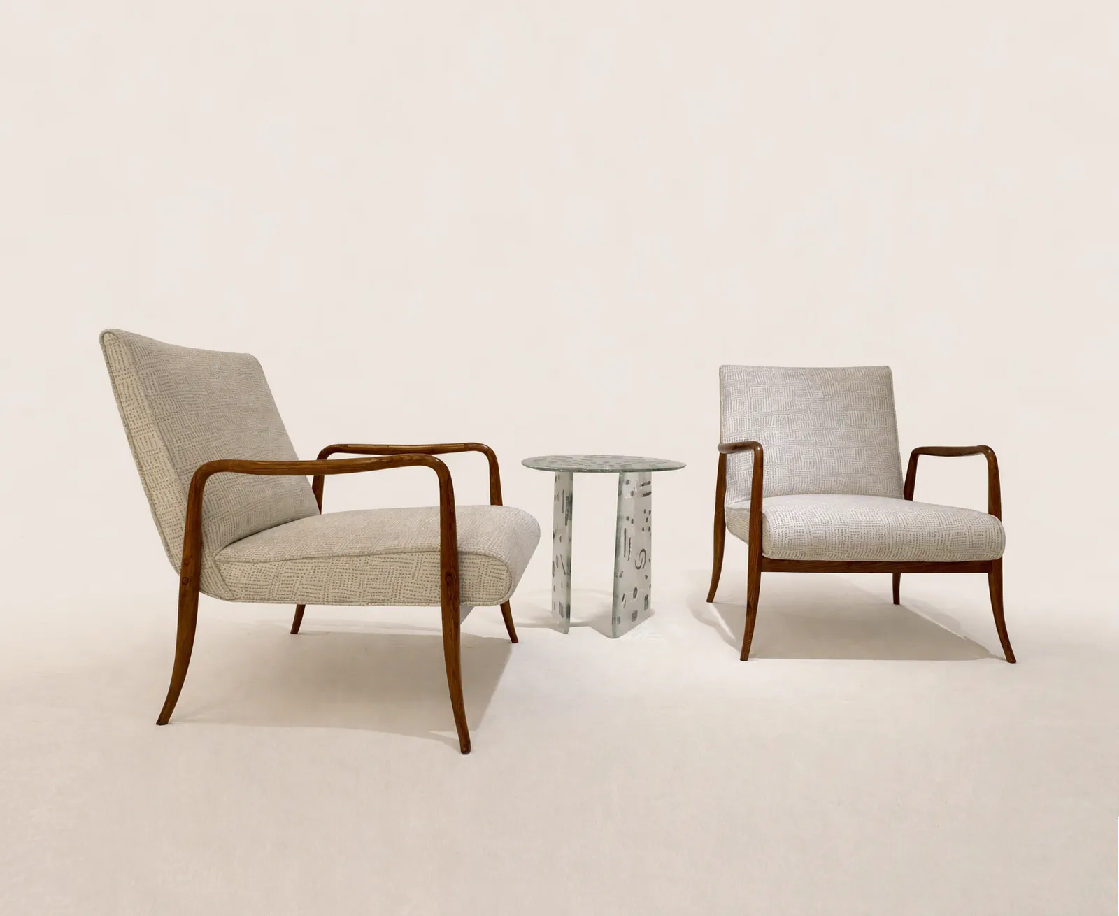 Joaquim Tenreiro, Paire de Fauteuils / Pair of armchair "Leve", c.1960