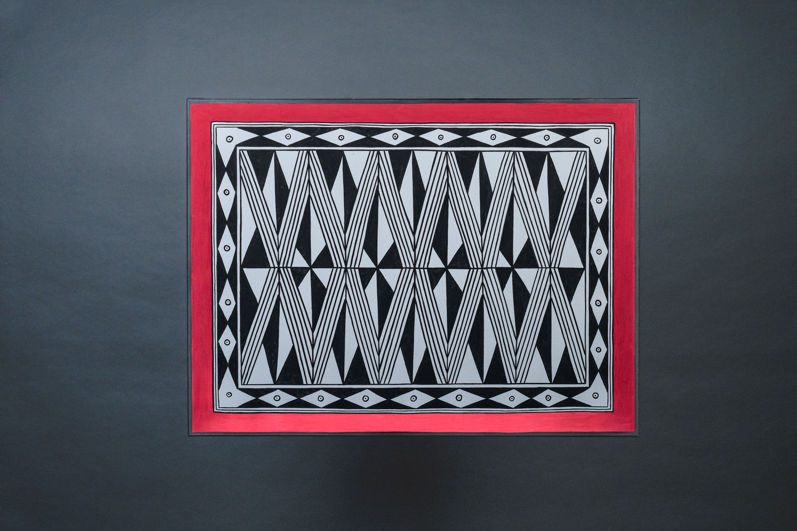 Taukana Regui Wauja, Peinture sur toile graphisme Wauja/ Painting on canvas graphics Wauja, 2022