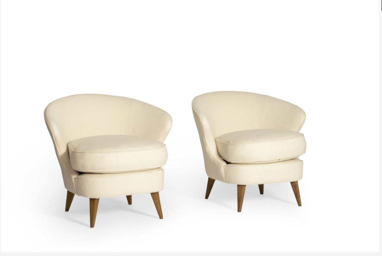 Joaquim Tenreiro, Paire de Fauteuils "Concha"/ Pair of "Concha" Armchairs, 1955