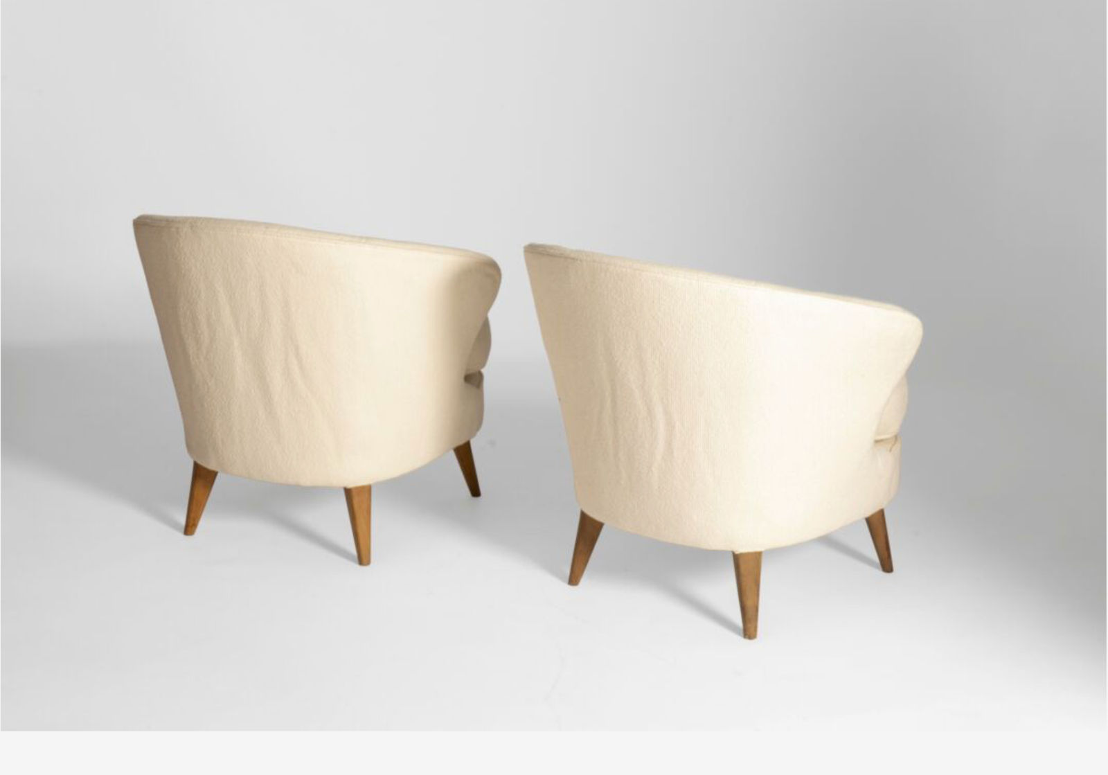 Joaquim Tenreiro, Paire de Fauteuils "Concha"/ Pair of "Concha" Armchairs, 1955