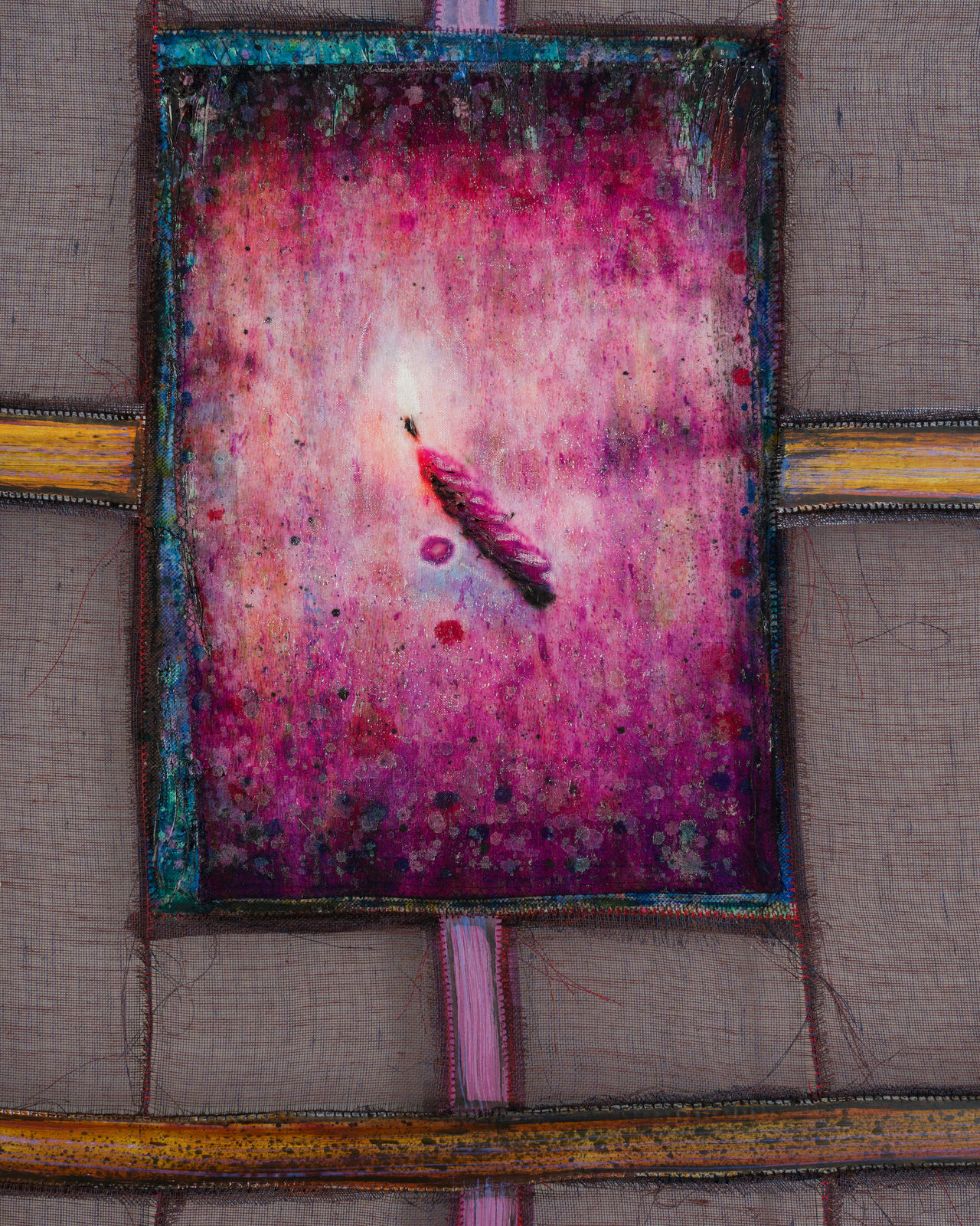 Kristian Touborg, Burning (Stretched Structure), 2022, Brigade Gallery