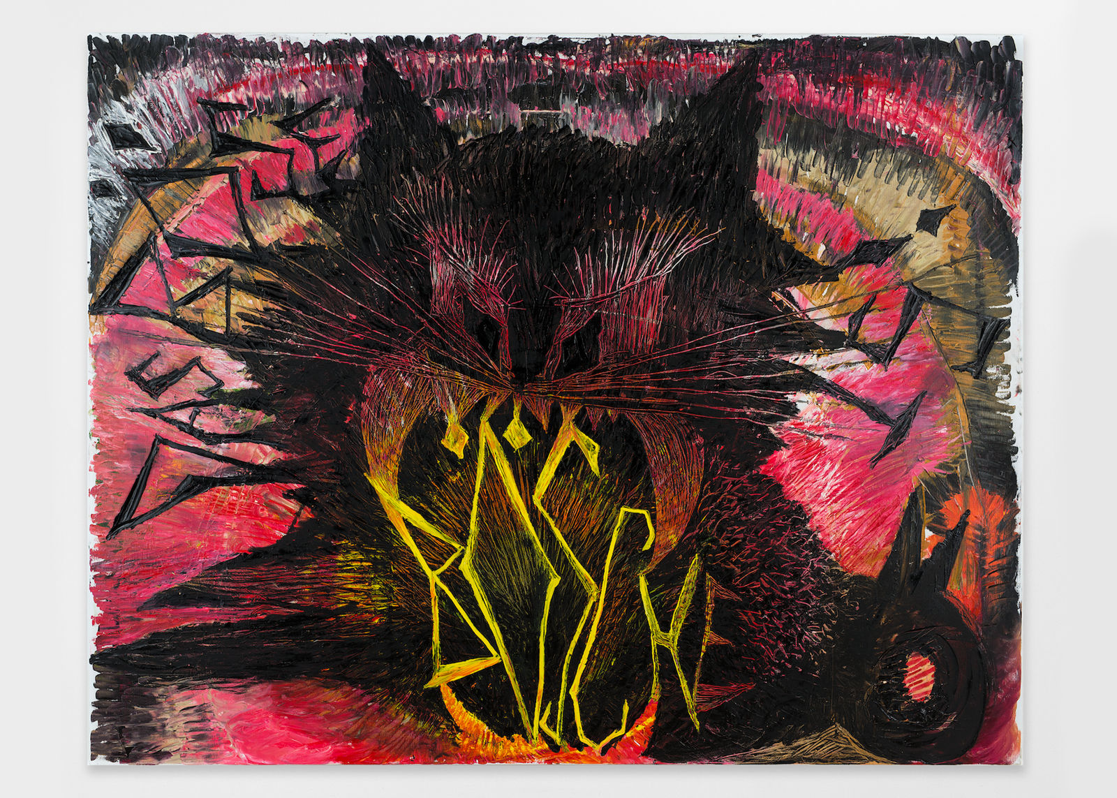 Bendix Harms, Das MAMONBÖSE ist bösche, 2018, Shown at Brigade Gallery.