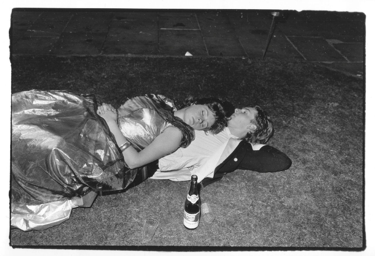 Dafydd Jones, Sleepers (Couple sleeping, Oriel May Ball. 26 June 1982), 1982