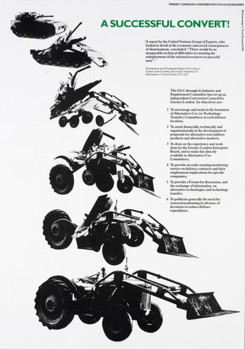 Peter Kennard, Target London. (A successful convert), 1985