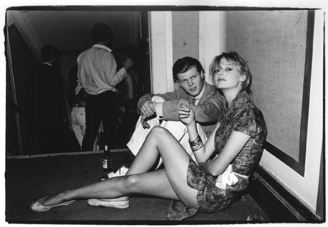 Dafydd Jones, Teenage Balls Rusty Egan and Hon.Sophia, Stapleton-Cotton at Le Ball, 1990