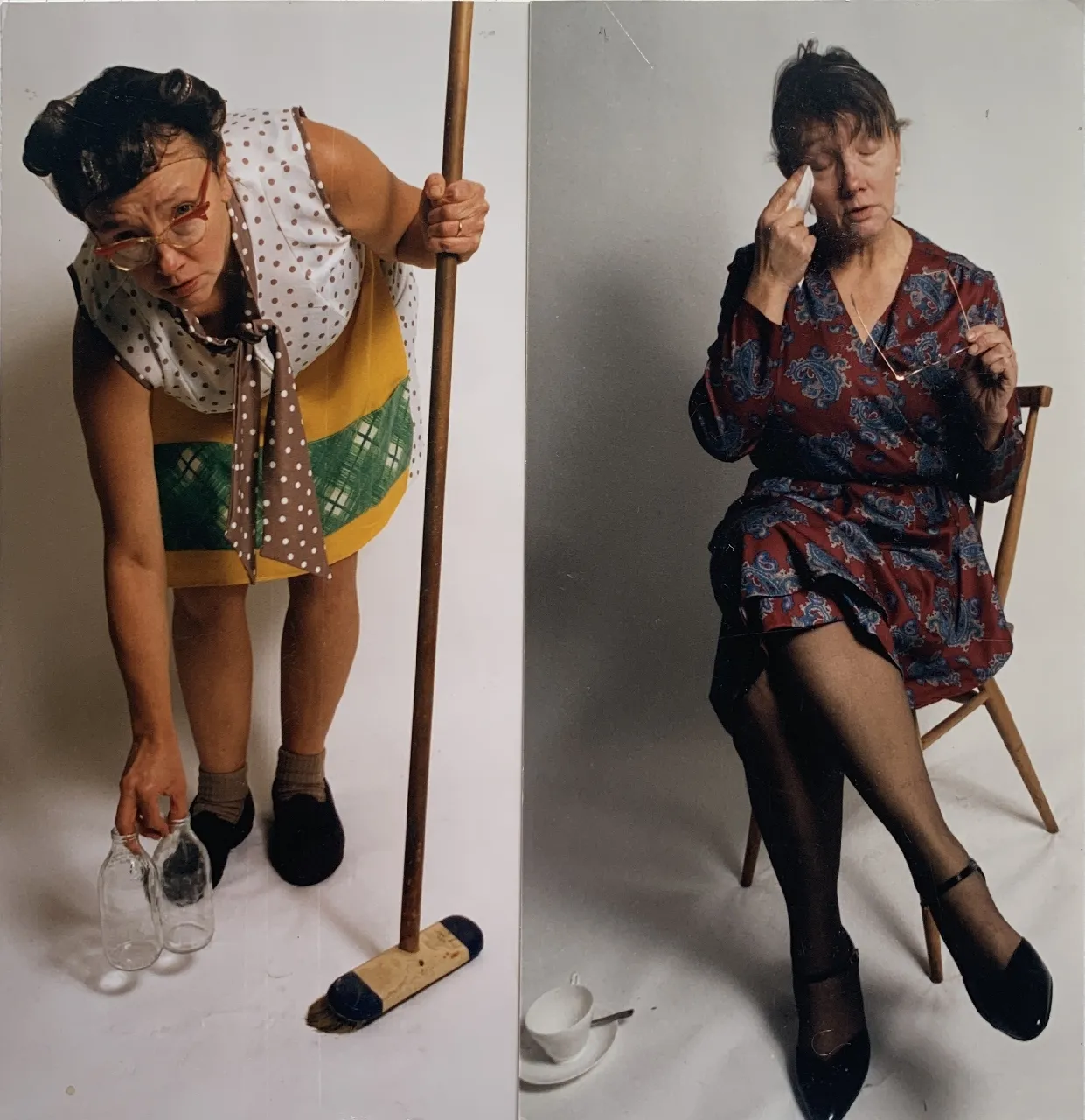 Jo Spence, Photo therapy: Mother and Daughter Shame Work (2). Crossing Class Boundaries, 1988