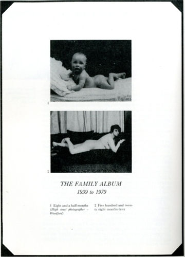 Jo Spence, Beyond the Family Album (opening images), 1979