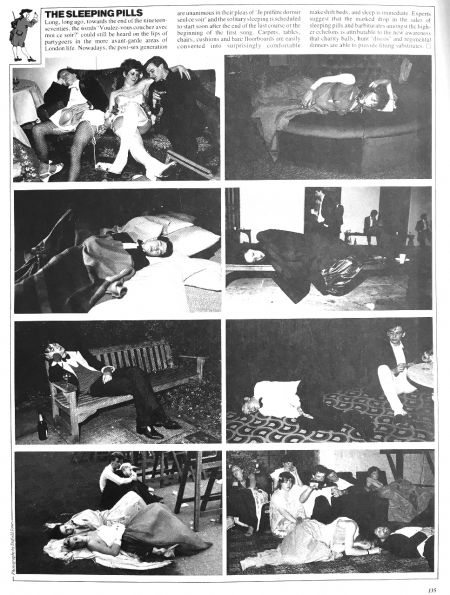 Dafydd Jones, The Sleeping Pills (Tatler magazine spread), 1985