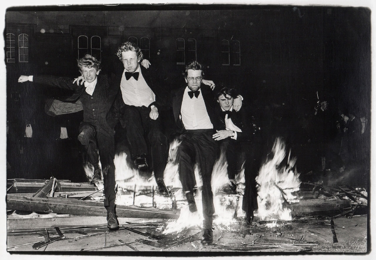Dafydd Jones, Burning Boats (vintage), 1981