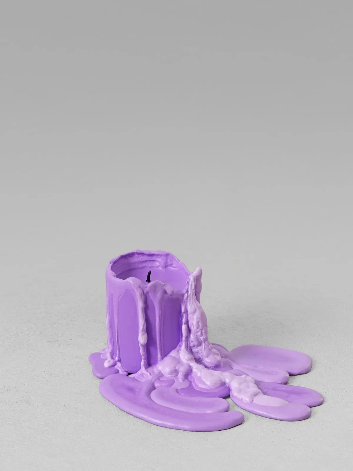 Ugo Rondinone, still life. (lilac candle), 2013