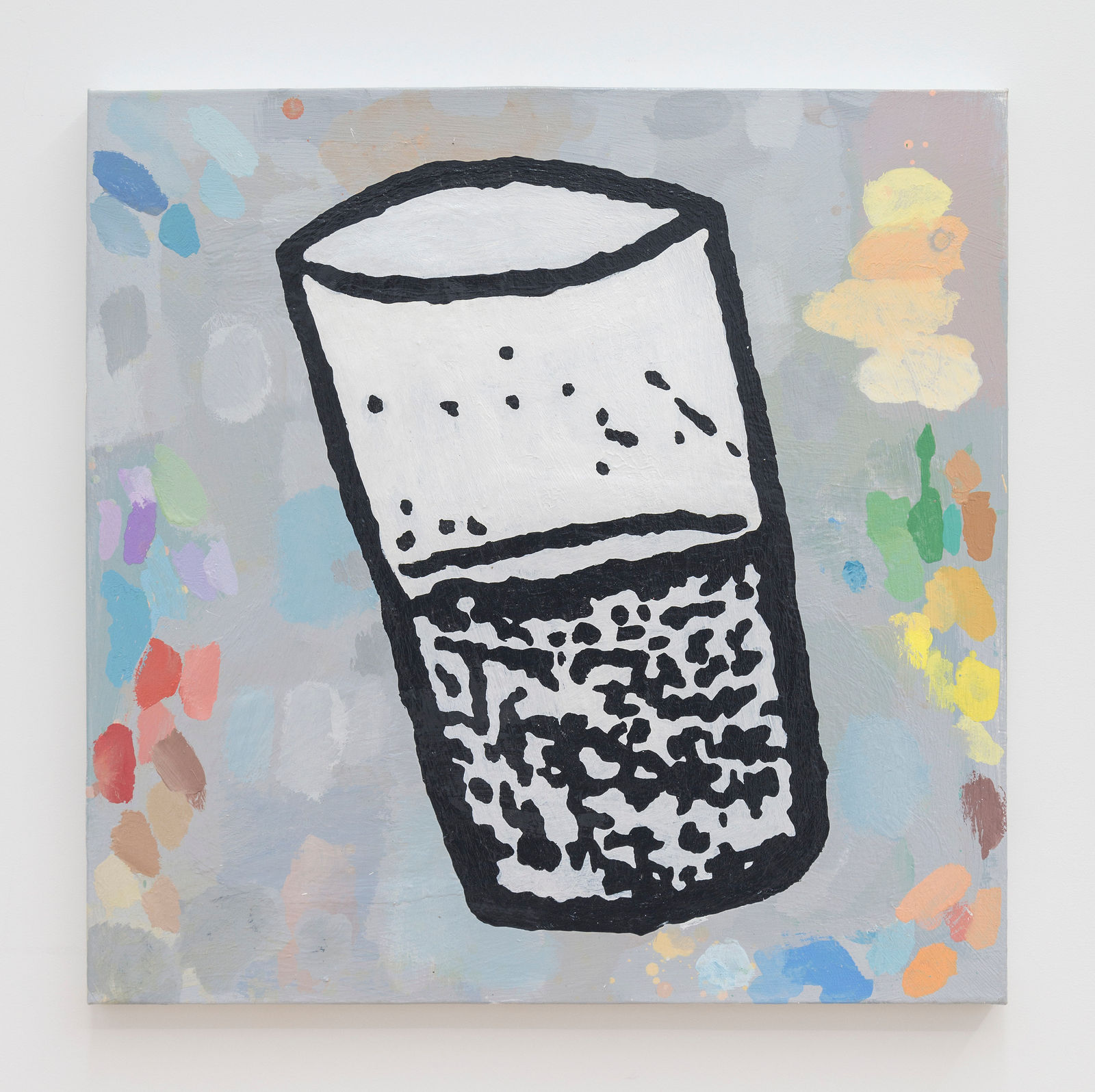 Donald Baechler, Glance Above Girl (Water Glass), 2019