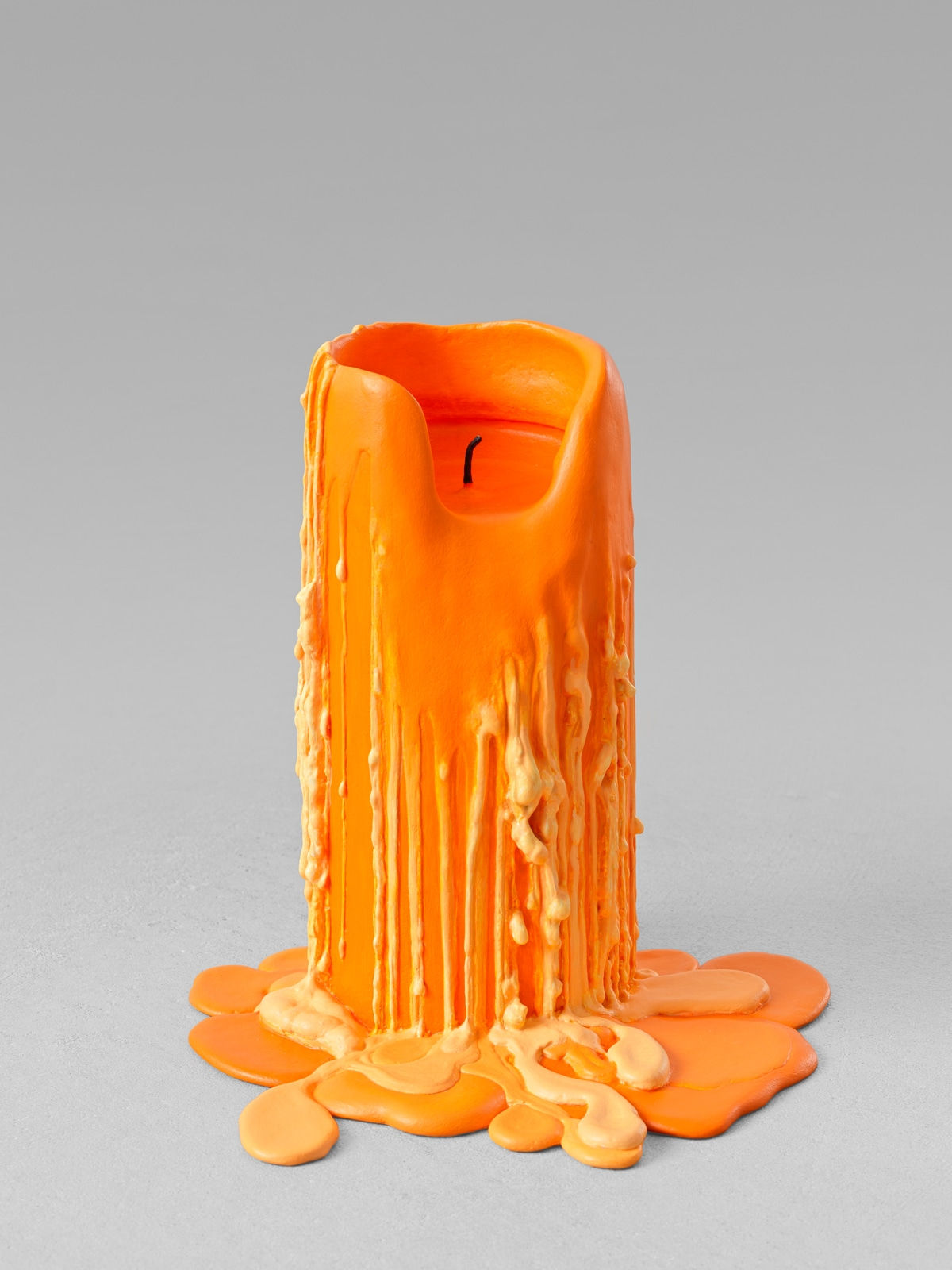 Ugo Rondinone, still life. (royal orange candle), 2013