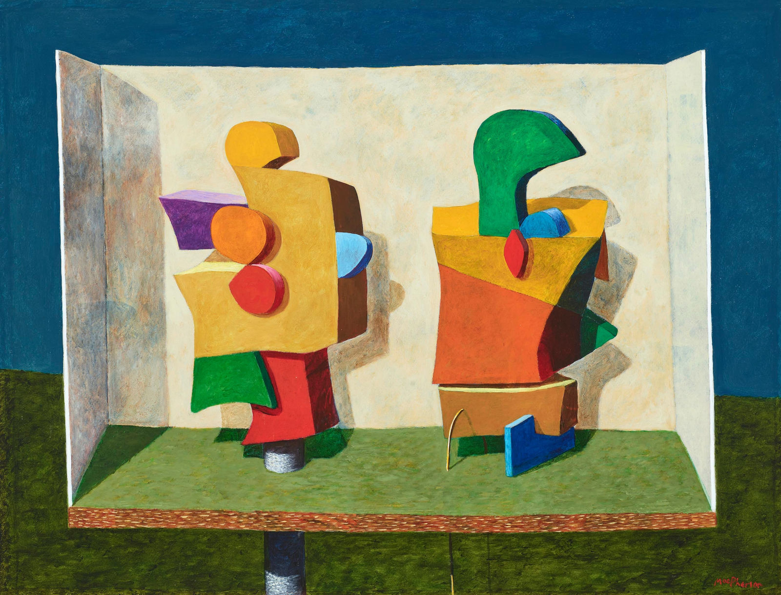 Neil MacPherson RSA RGI RSW, Two Small Countries, Study