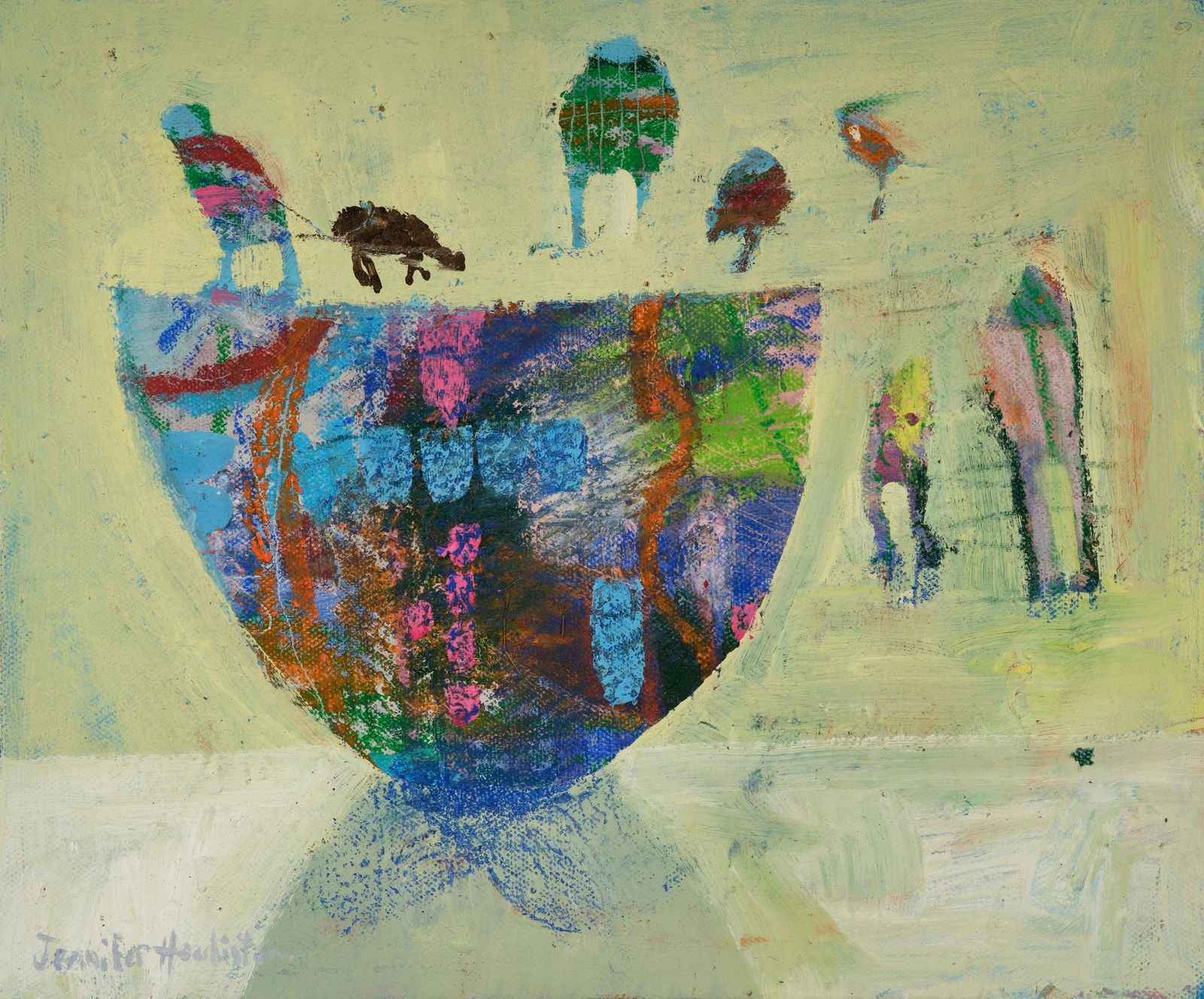 Jennifer Houliston, Still Life with Blue Bowl