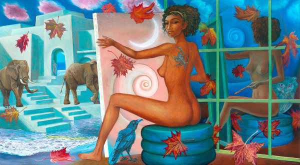 Fernando Asian, Menina de la Luna Print