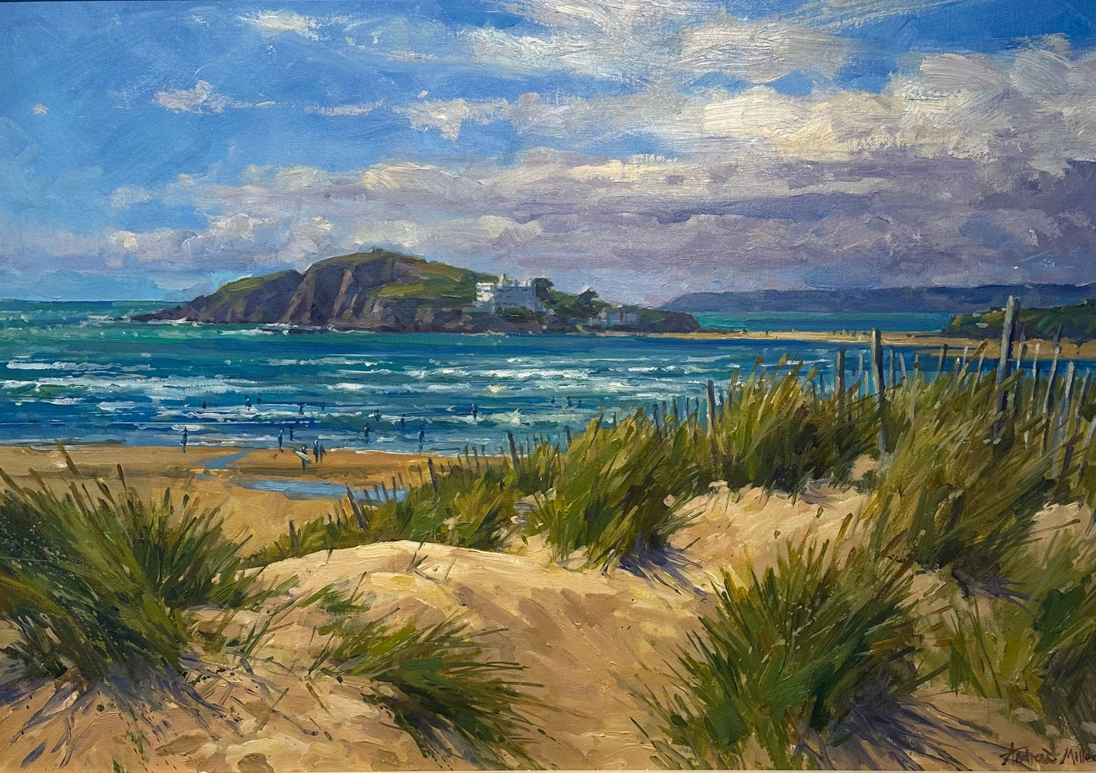 Andrew Miller, Burgh Island from the Sand Dunes