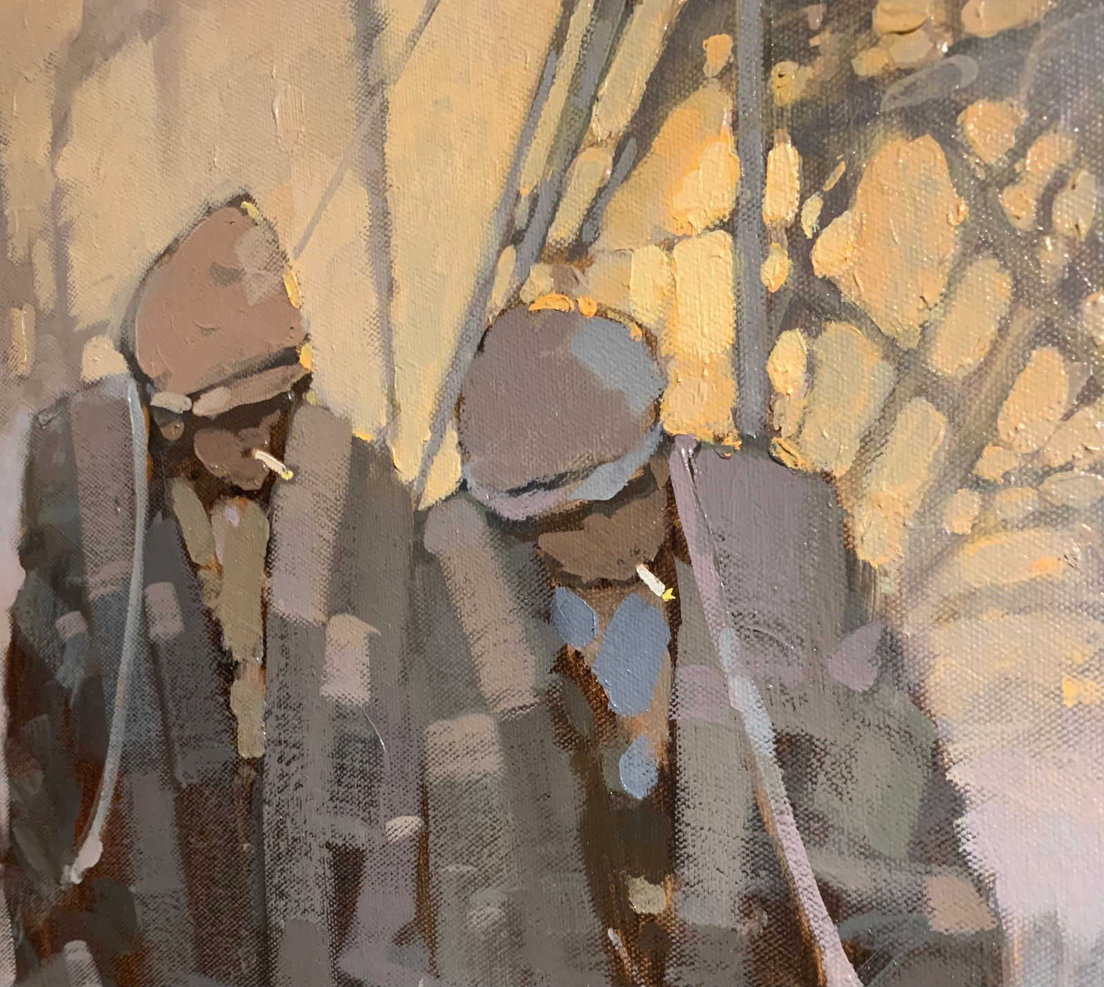 Tony Williams RSMA, Miners Leaving the Pit